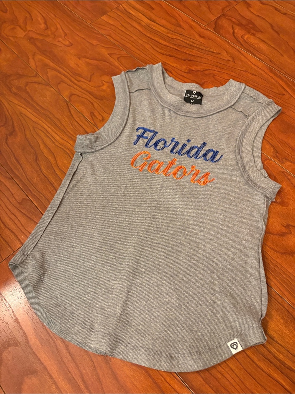 Florida Gators Tank Top with Blue & Orange Script